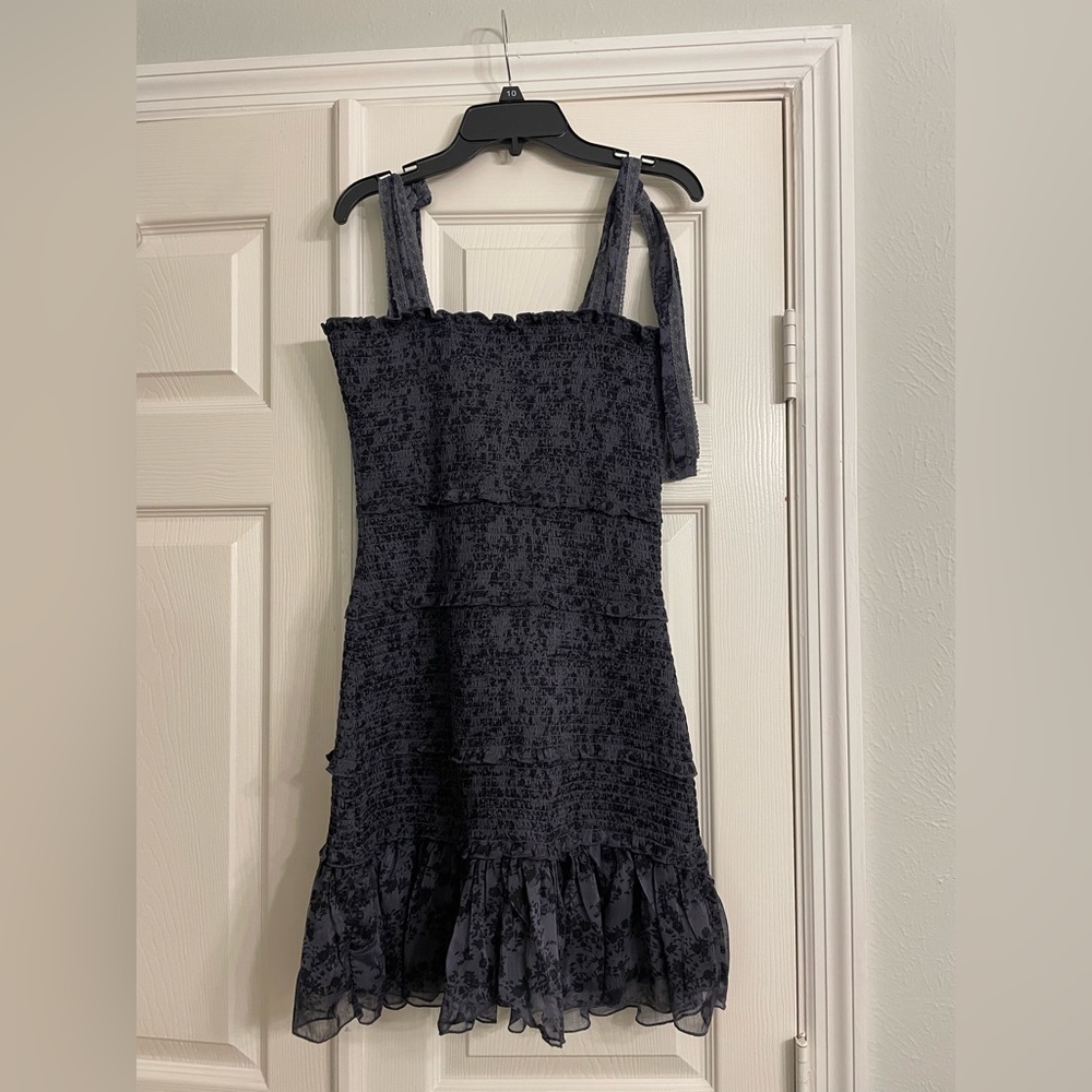 Grey mini dress w/ adjustable straps